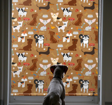 Stores pour enfants Différents modèles de chiens mignons - TenStickers
