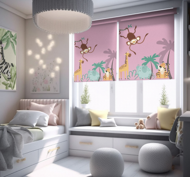 Store style boho avec animaux de jungle - TenStickers