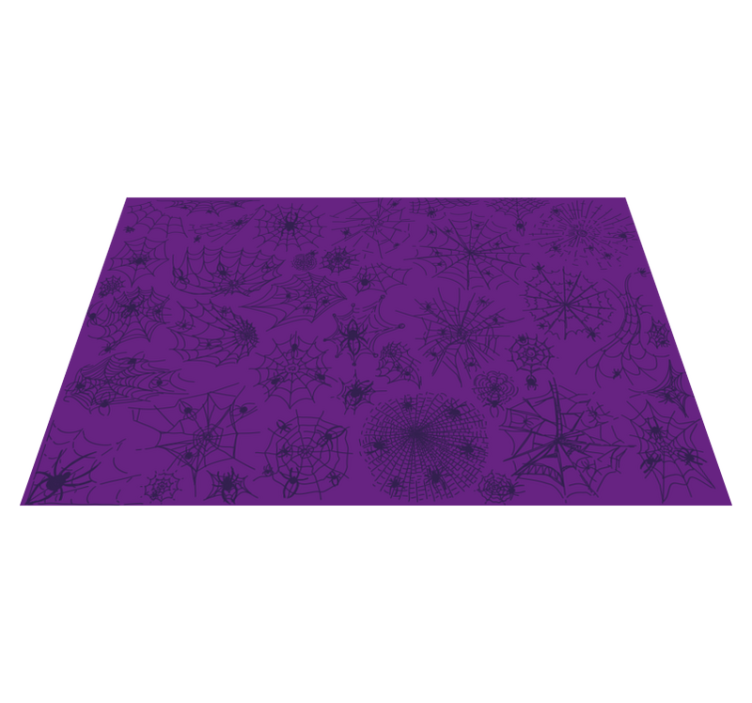 Set de table autre couleur Violet avec araignée et toile - TenStickers