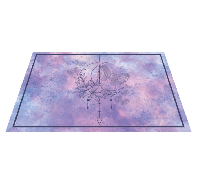 Set de table papillon Papillon mandala lune - TenStickers