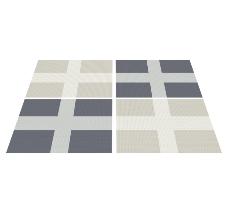 Set de table drapeau moderne style tricot - TenStickers