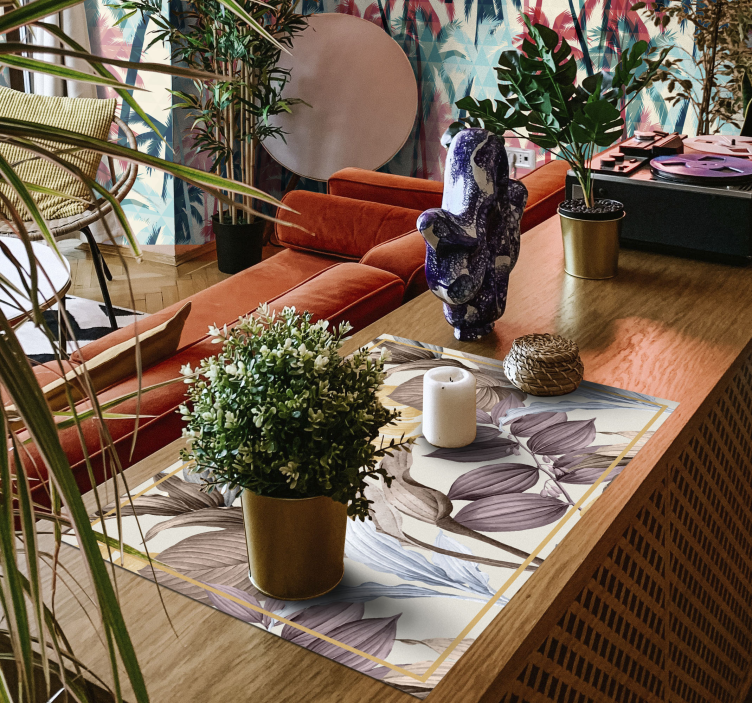 Set de table plantes tropicales motif XXL - TenStickers