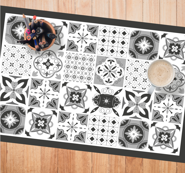 Set de table carreaux élégants à motifs - TenStickers