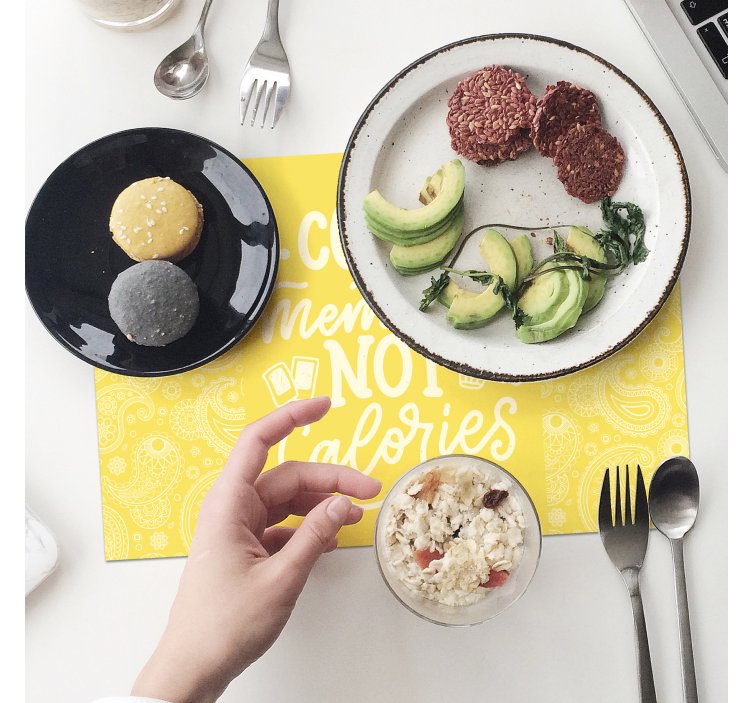 Set de table design citation compte les souvenirs - TenStickers