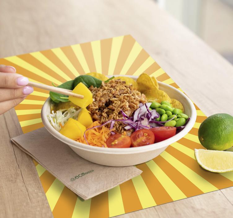 Set de table design citation motif éclatant - TenStickers