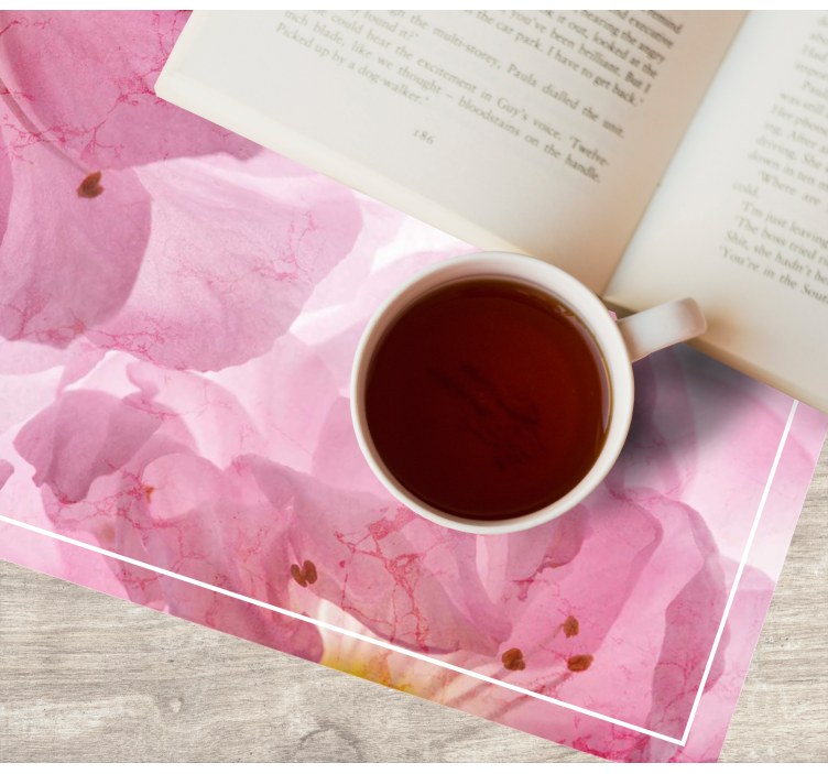 Set de table élégant motif floral doux - TenStickers