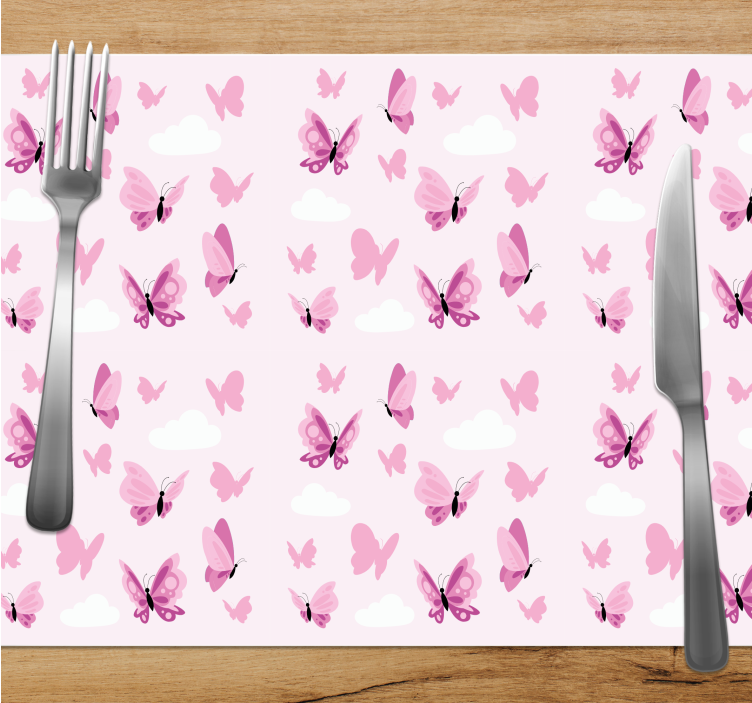 Set de table enfant motif papillons - TenStickers