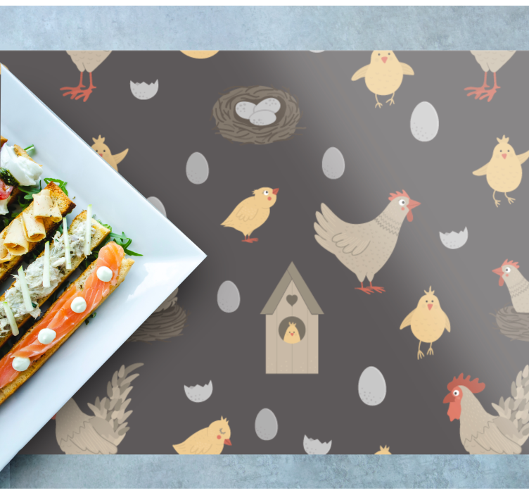 Set de table enfant volaille de la ferme charmante - TenStickers