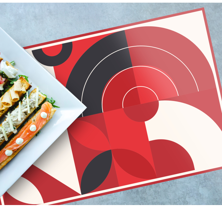 Set de table moderne formes géométriques vibrantes - TenStickers