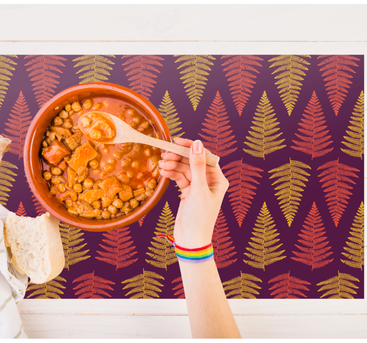 Set de table motif feuillage - TenStickers