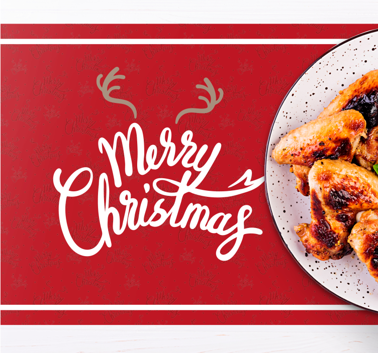 Set de table noël joyeux message de noël - TenStickers