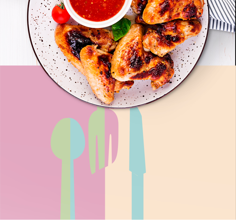 Set de table original Éléments de couverts stylisés - TenStickers