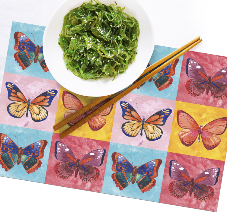 Set de table original emblème de papillon vivant - TenStickers