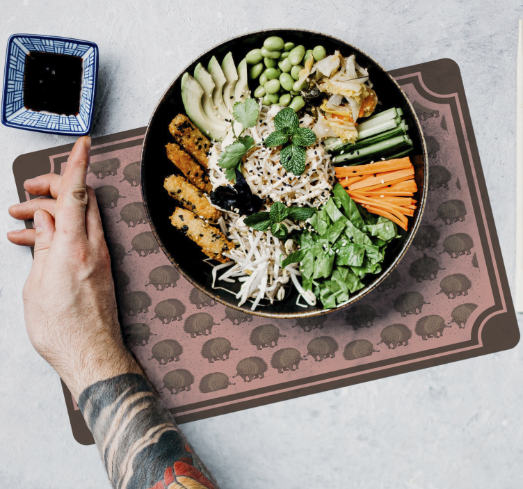 Set de table original motif hérisson - TenStickers