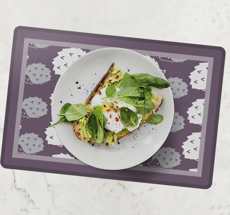 Set de table original surface texturée hérisson - TenStickers