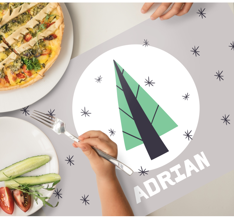 Set de table noel Sapin de noël personnalisé - TenStickers