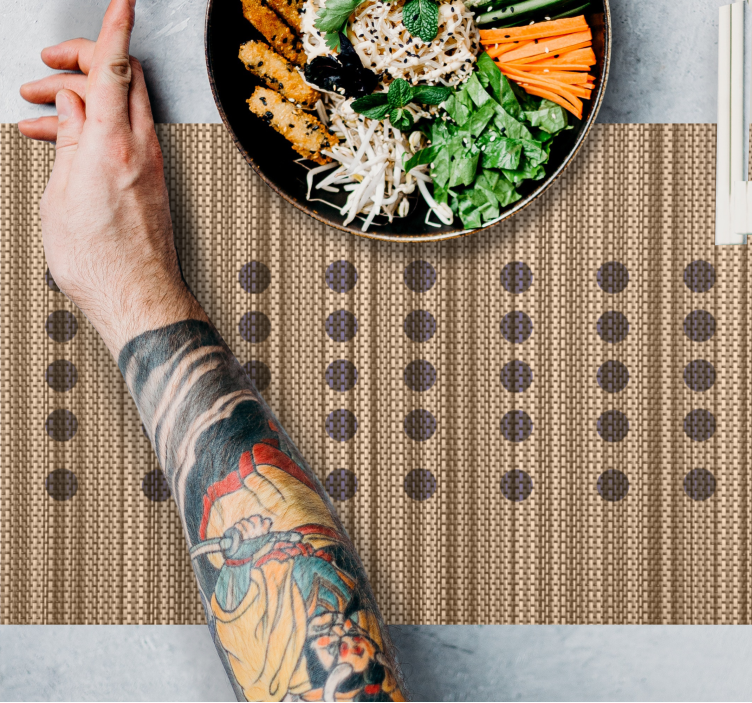 Set de table surface brune élégante - TenStickers