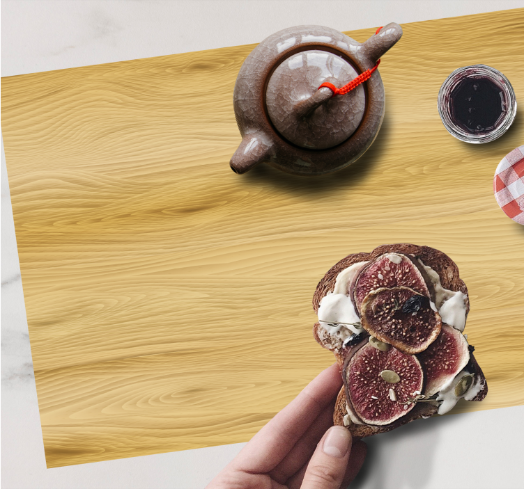 Set de table surface en bois naturel - TenStickers