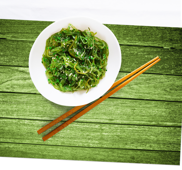 Set de table surface en bois vert - TenStickers