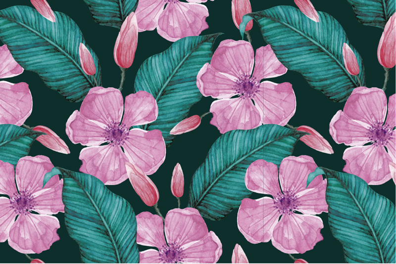 Set de table motif floral tropical - TenStickers