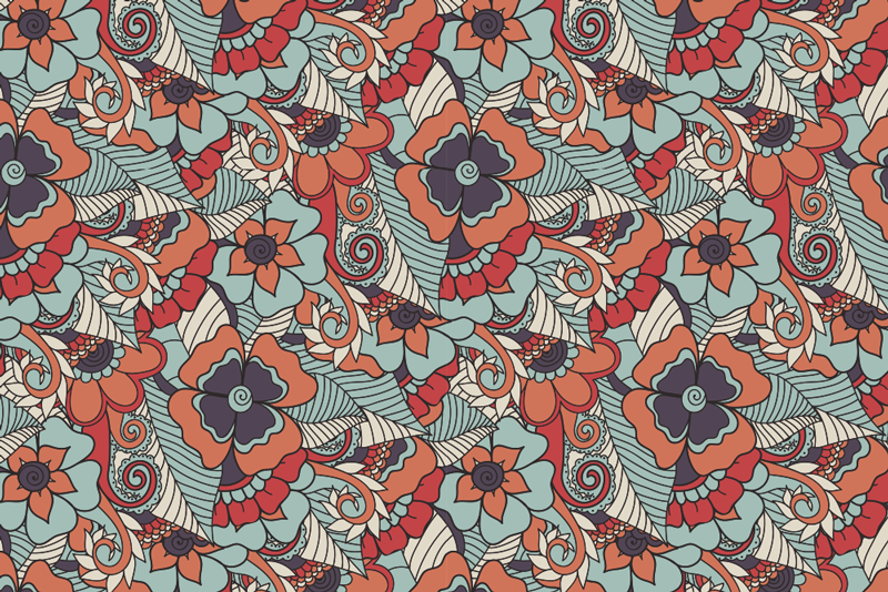 Set de table à motifs floraux - TenStickers