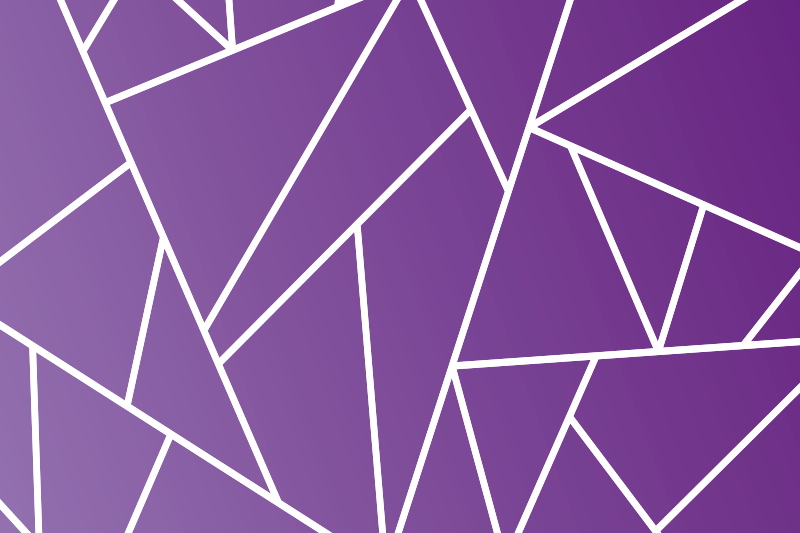 Set de table motif géométrique violet - TenStickers