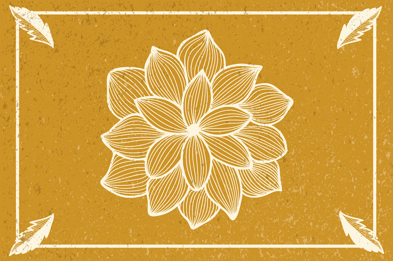 Set de table original motif botanique gracieux - TenStickers