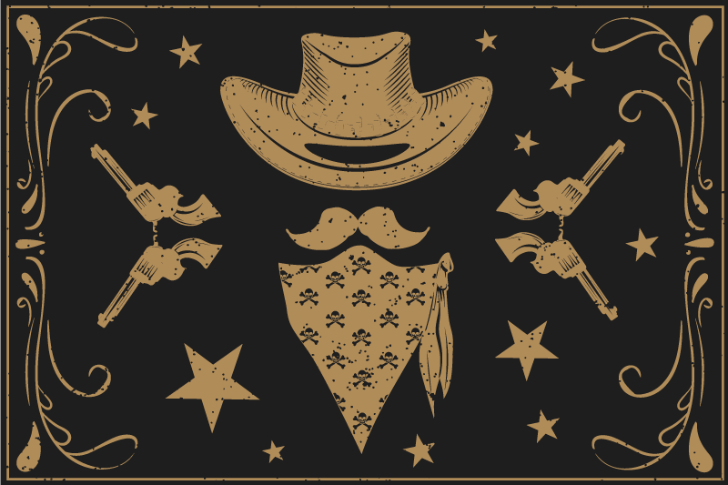Set de table original thème cowboy - TenStickers
