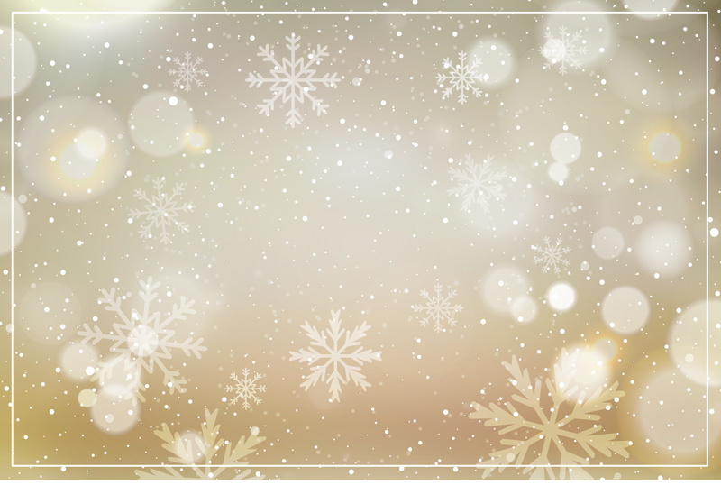 Set de table noël fond flocon de neige festif - TenStickers