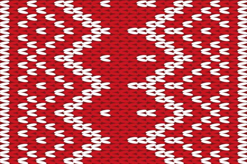 Set de table motif géométrique rouge - TenStickers