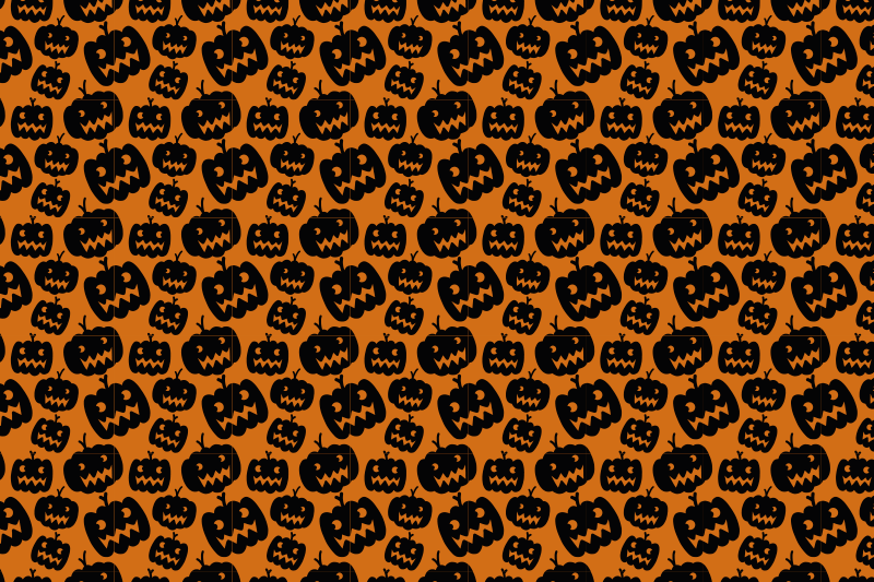 Set de table halloween motif de citrouilles effrayantes - TenStickers