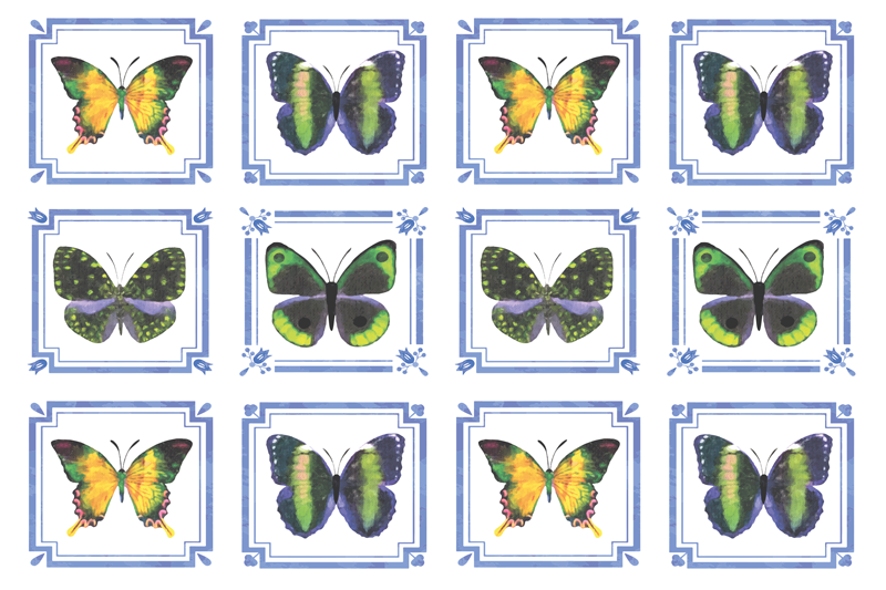 Set de table original décor motif papillon - TenStickers