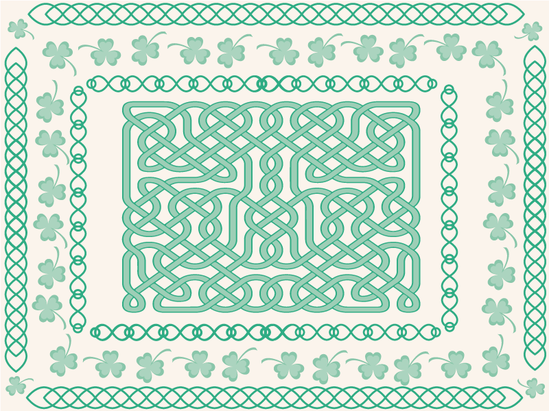 Set de table original motif nœud celtique - TenStickers