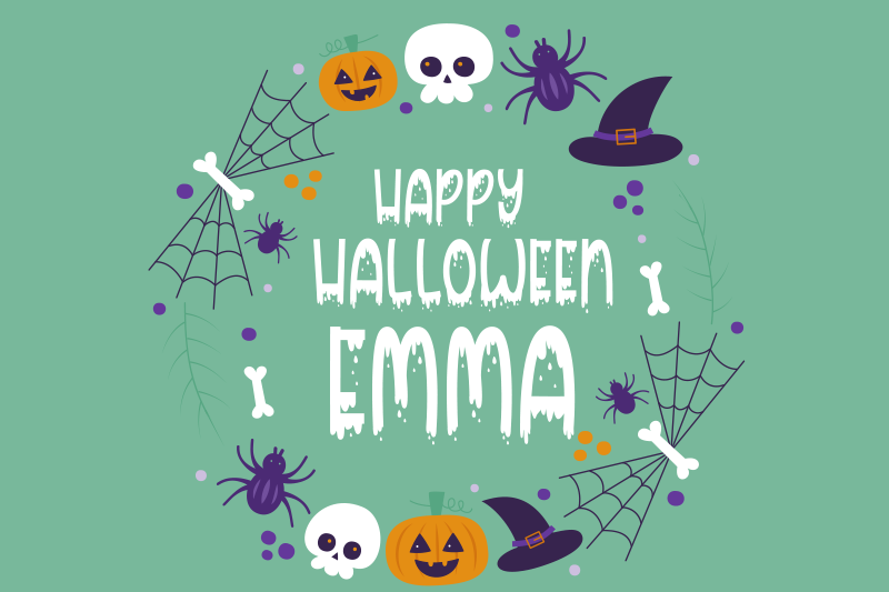 Set de table halloween design thématique halloween - TenStickers