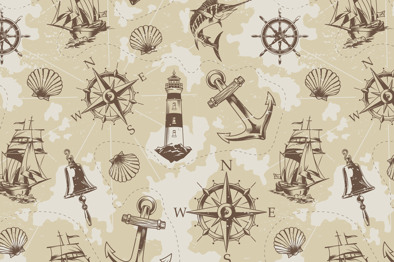Set de table original motifs marins - TenStickers