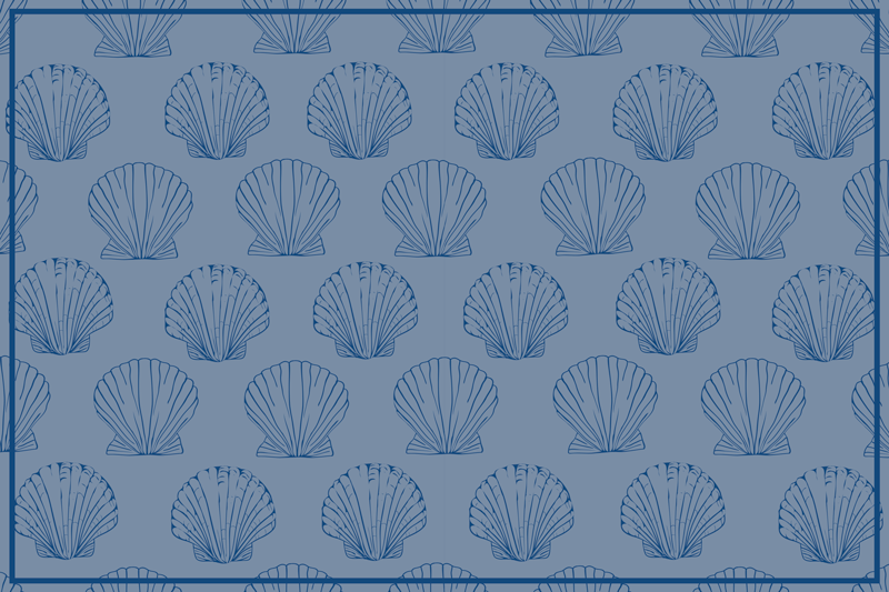 Set de table original Élégance motif coquillage - TenStickers