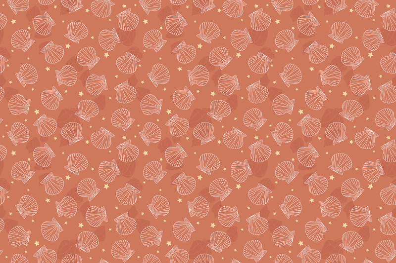 Set de table motif coquillages - TenStickers