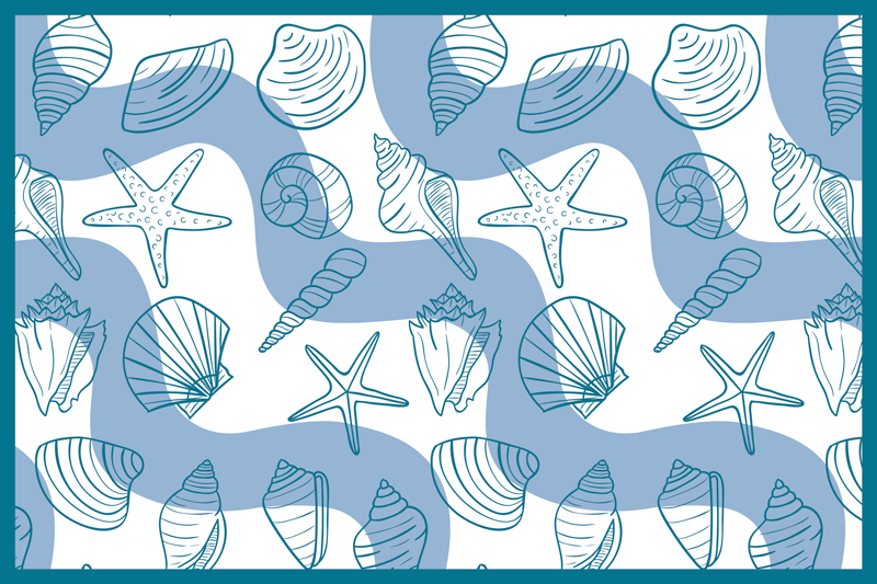 Set de table original collection motifs coquillages - TenStickers