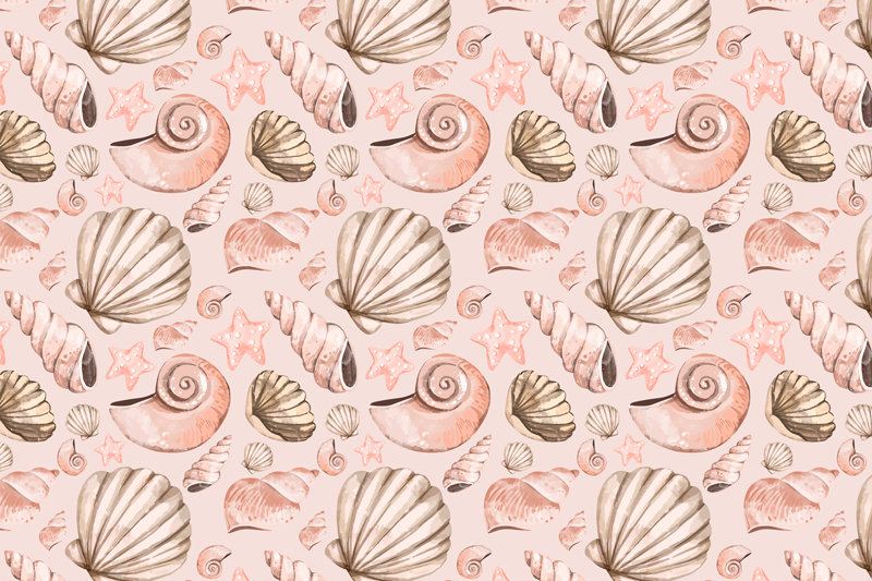 Set de table original motif coquillages - TenStickers