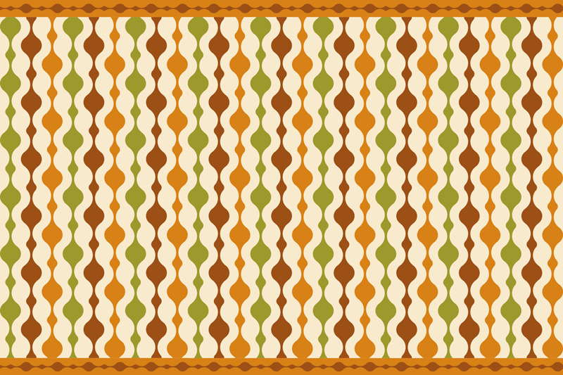Set de table motif coloré et ondulé - TenStickers
