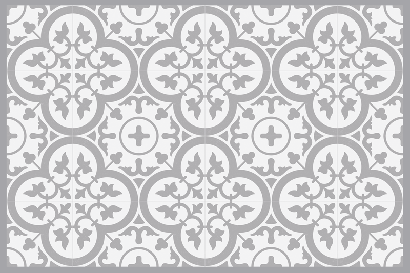 Set de table moderne motif carreaux sophistiqué - TenStickers