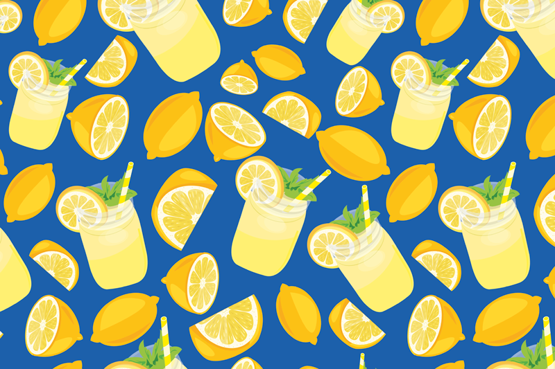 Set de table moderne image de limonade rafraîchissante - TenStickers