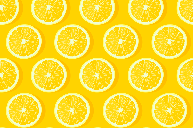 Set de table original tranches de citron éclatantes - TenStickers