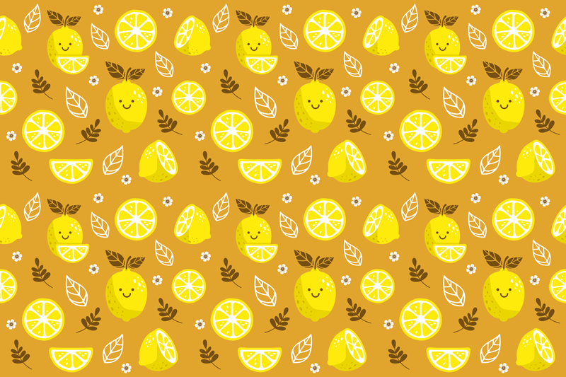 Set de table moderne motif fruits - TenStickers