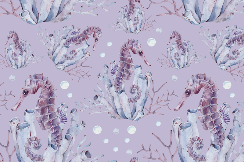Set de table original motif hippocampe - TenStickers
