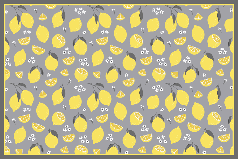 Set de table original motif citron - TenStickers