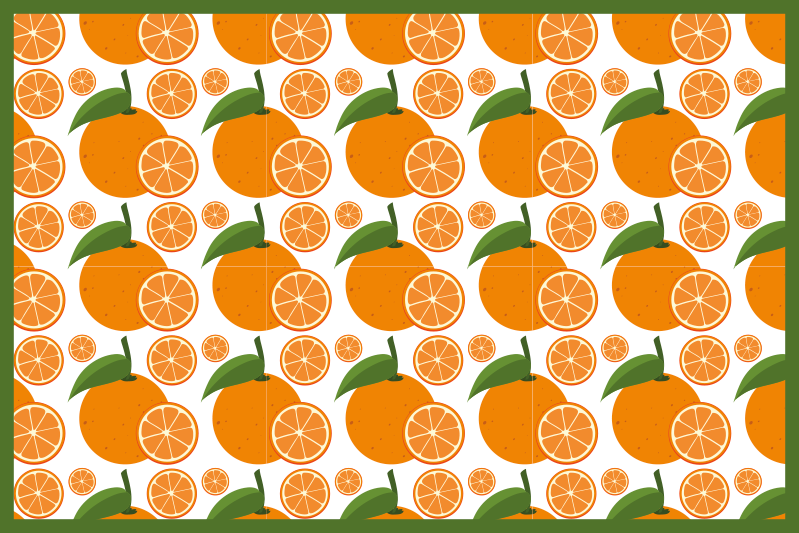 Set de table original arrangement d'agrumes - TenStickers