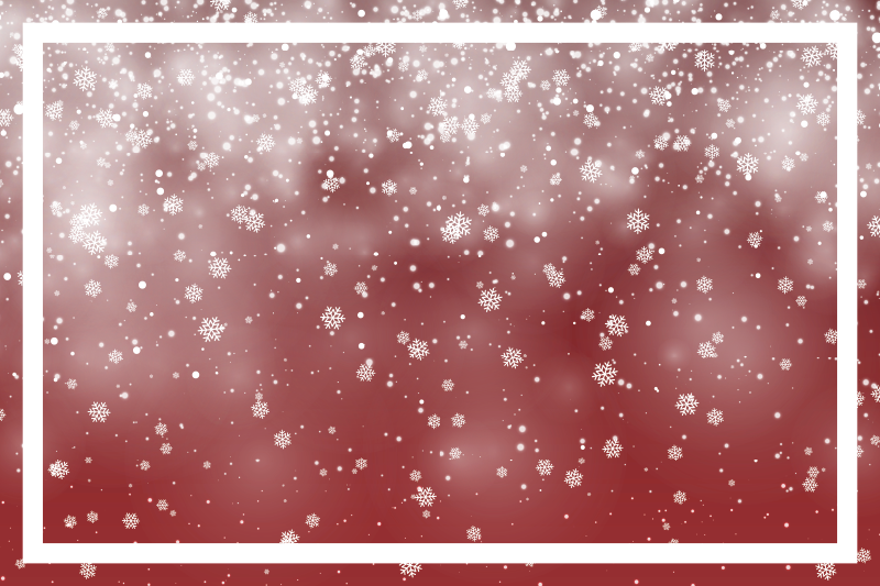 Set de table noël scène de flocons festifs - TenStickers