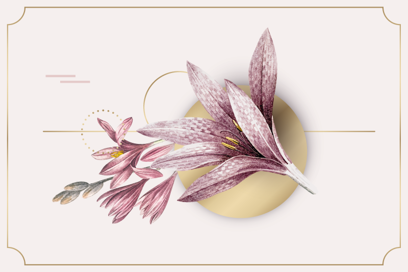Set de table original arrangement floral élégant - TenStickers