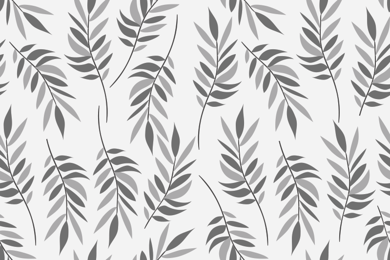 Set de table motif feuilles élégantes - TenStickers